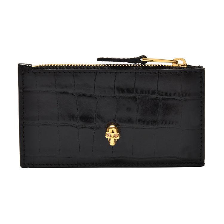 Alexander McQueen Zip Pouch Black Women Pouches 6320371JMFG1050 Basic Set (Bag+Dust Bag)