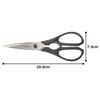 VICTORINOX kitchen scissors, multi-purpose scissors for opening jars and cracking nuts, black, uses microwave blades for sharpness, multi-functional,