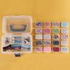 20pcs Small Boxes Fuse Beads Organizer Clip Closure Melting Beads Storage Case  Desktop Organizer