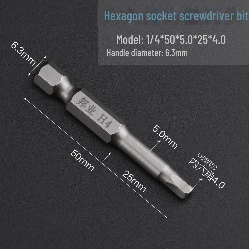 Bangye S2 Stahl Magnetischer Sechskant-Druckluftschraubendreher-Bohrer-Set 1,5–6 mm