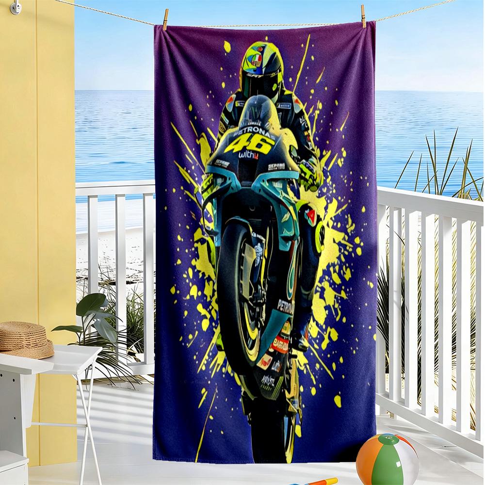 Motogp cozy beach towel Durable Oversized, foldable, portable, travel beach towel Fashion Lovers Wedding Party Gift