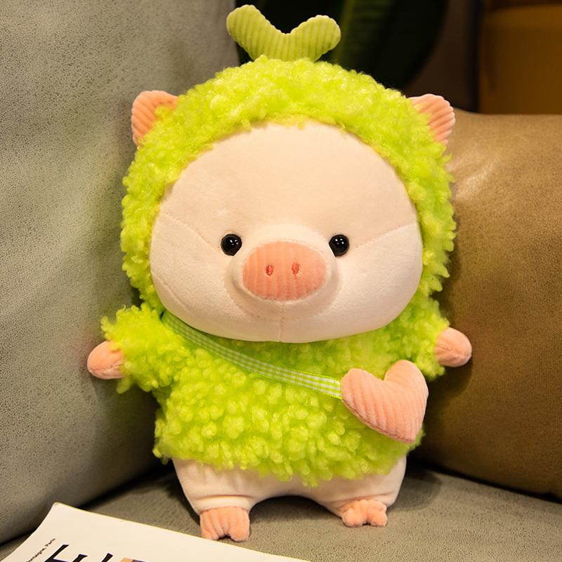 Non-Toxic 28/38Cm Lovely Pig Plush Toy Creative Cosplay Rabbit&Bear Doll Soft Stuffed Animals Toy For Children Baby Kawaii Birthday Gift