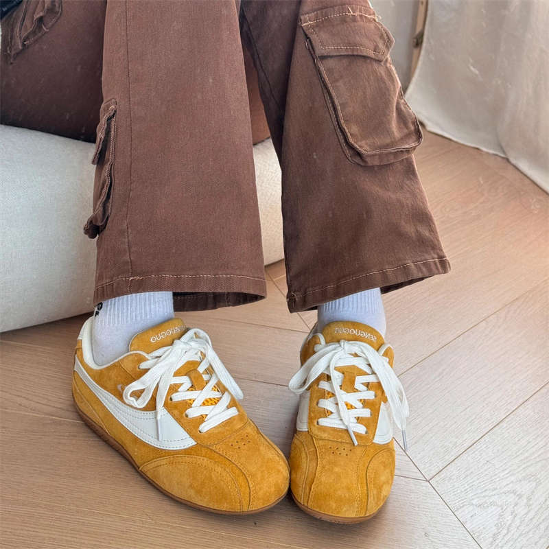 Casual Versatile German Training Shoes Women's New Breathable Comfortable Non-slip Wear-resistant Retro Sports Racing Shoes