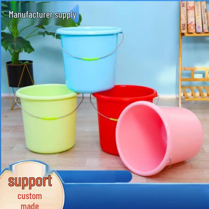 Thickened Red Plastic Water Bucket