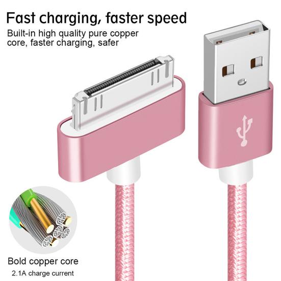 OLAF 100cm USB Data Sync Cord Cable Charging Line for iPhone 4/4S