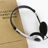 Retractable Earphones Metal Head Mounted Headphones Y2k Headset  MP3 Player