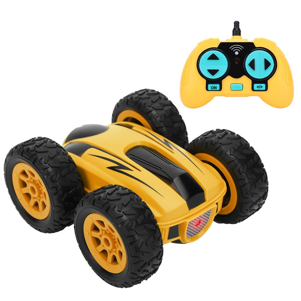 Stunt 2.4G High Speed TwoSided 360 Degree Rotate Wireless RC Car Fourwheel Drive(yellow )