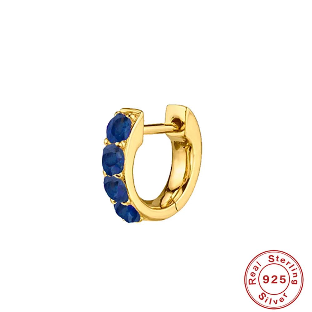 

Серьги-пряжки из стерлингового серебра S925 пробы с 4 камнями 925 Silver