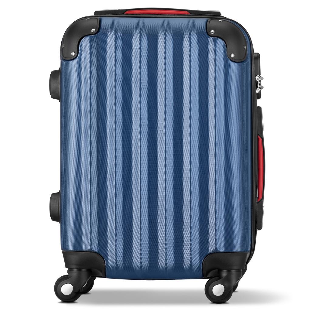 MADERA navy blue 3-in-1 wheeled suitcase set