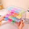 1pc acrylic 16 grid drawer style acrylic bead storage box, large capacity stackable loose bead jewelry accessory organizer