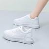 Women Classic Platform White Sneakers Lightweight Non Slip Comfort Casual Walking Trainers Daily Fashion Shoes