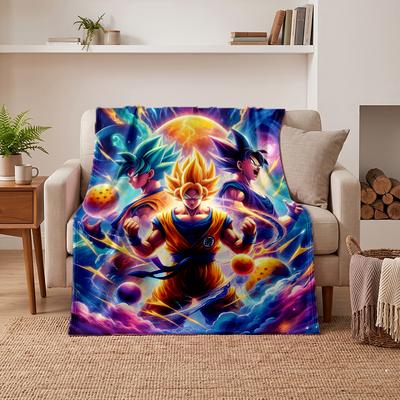 Dragon Ball Minkštos Šiltos Flanelinės Antklodės Patogi Antklodė Namų Dekoro Dovanojimui