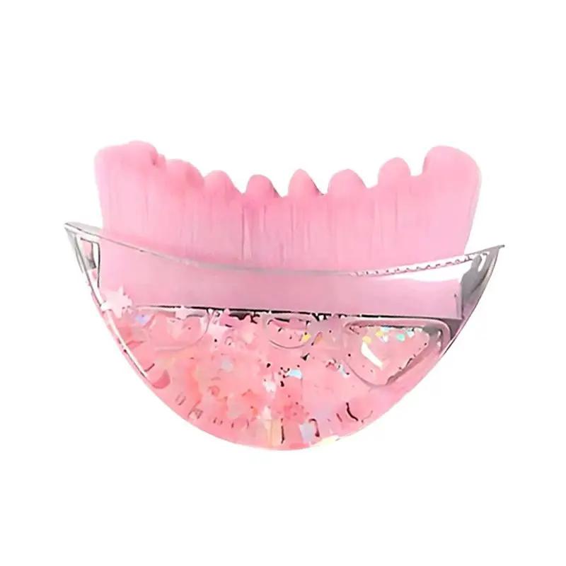 

Portable Pink Lymphatic Face Brush for Contouring Sculpting Lifting Facial Drainage Massage at Home Spa for Women розовый