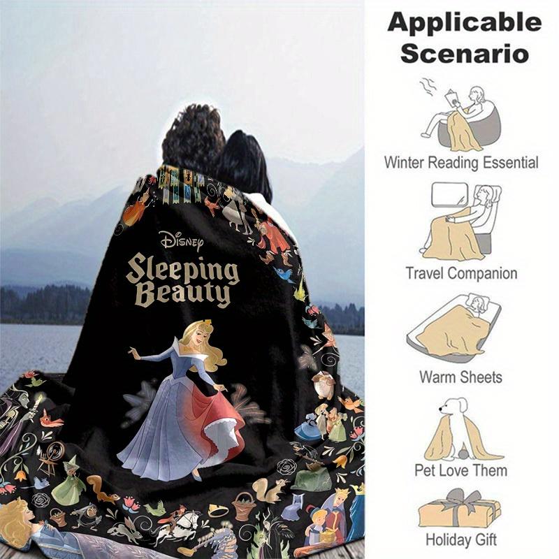 1pc, Disney's Sleeping Beauty Home Decor: Cozy Flannel Blanket Perfect Gift for Bedroom, Living Room, Travel, Camping, Car