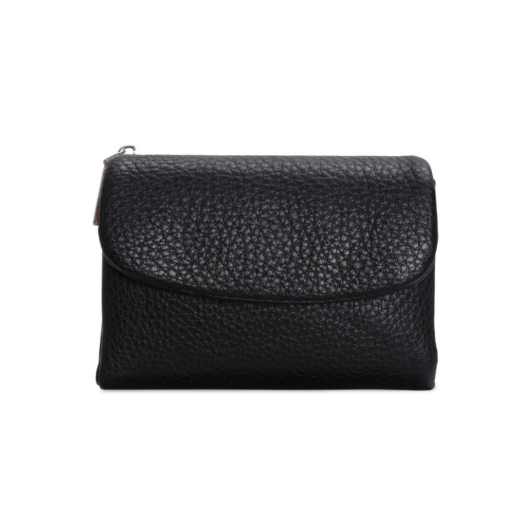 Casual Zipper Short Wallets Solid Color Large Capacity Card Holder Soft Leather Coin Purse Women