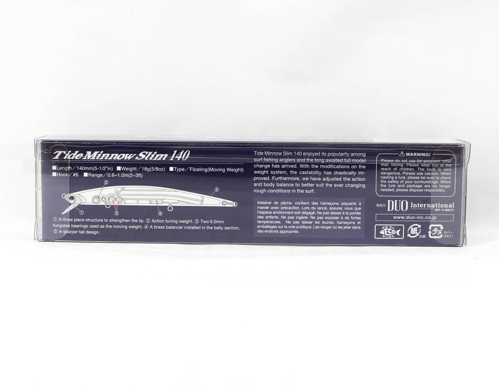 DUO Tide Minnow Slim 140 Floating Lure AHA0034 (8182)