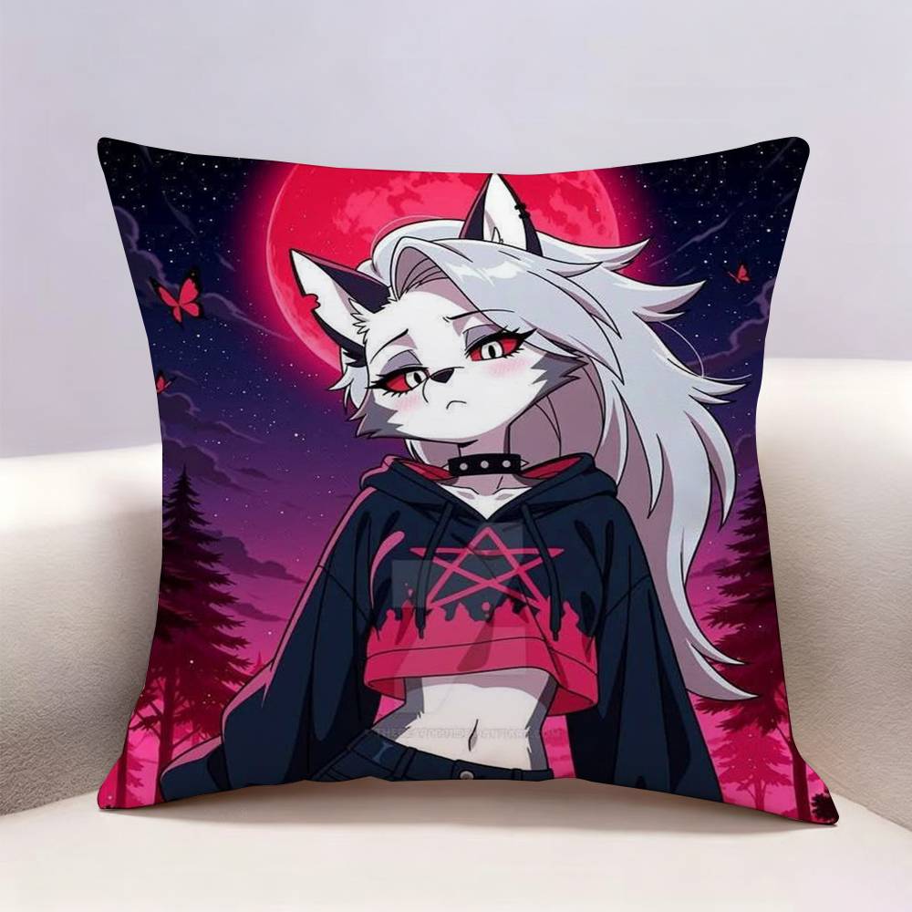 Sassy LLoona Wolf Doublesided print Pillow Case Pattern Printed Pillowcase For Living Room Sofa Cushion Cover