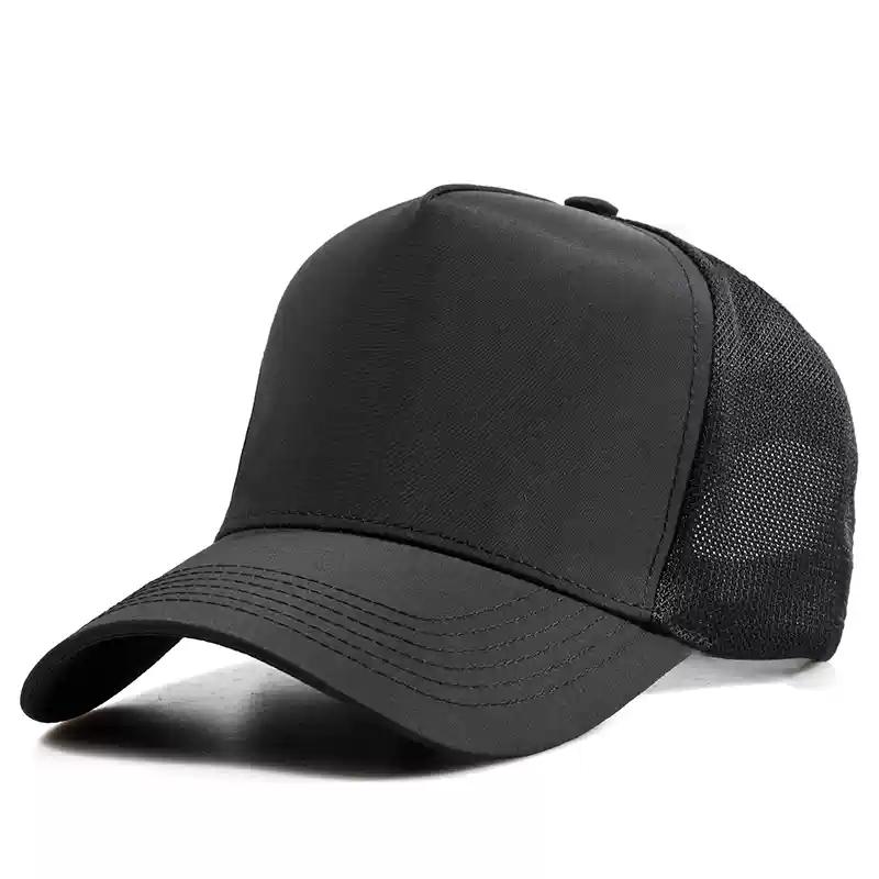 Schnelltrocknende Mesh-Sonnenkappe Tiefe und Große Baseballkappe Damen und Herren Sommer Übergröße Trucker-Kappen 56-60cm 61-65cm