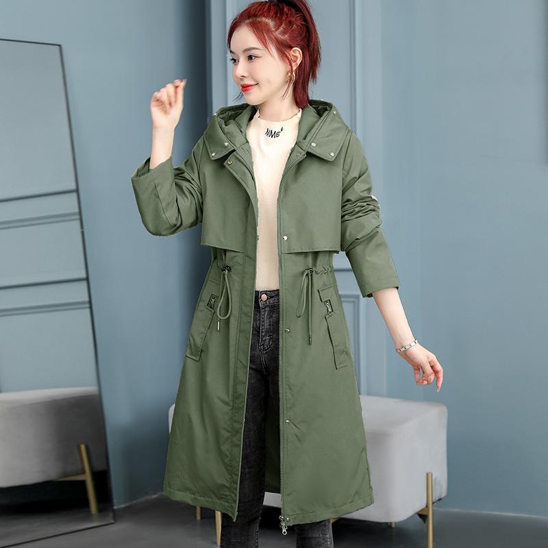 

Зимняя Новая Длинная Пирог Преодолевает Модную Универсальную Хлопковую Одежду и Тонкие Куртки XXXL зелёный