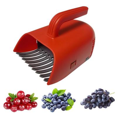 Ramasse-baies Ramasse-cerises avec Poignée Ergonomique et Peigne Râteau-pelle à Myrtilles pour la Récolte Ramasser les Feuilles Pelouse Plantation d'Arbres
