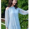 Seaside Vacation Dress Women's Summer New Sweet Gentle Wind French Temperament Beautiful Off-the-shoulder Beach Dress