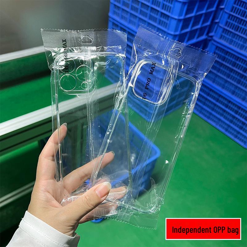 Apple 16 Transparent Phone Case - Yellow-Resistant, Hard Shell for 17 Pro Max & 12 Pro, Large Hole Design for 15.