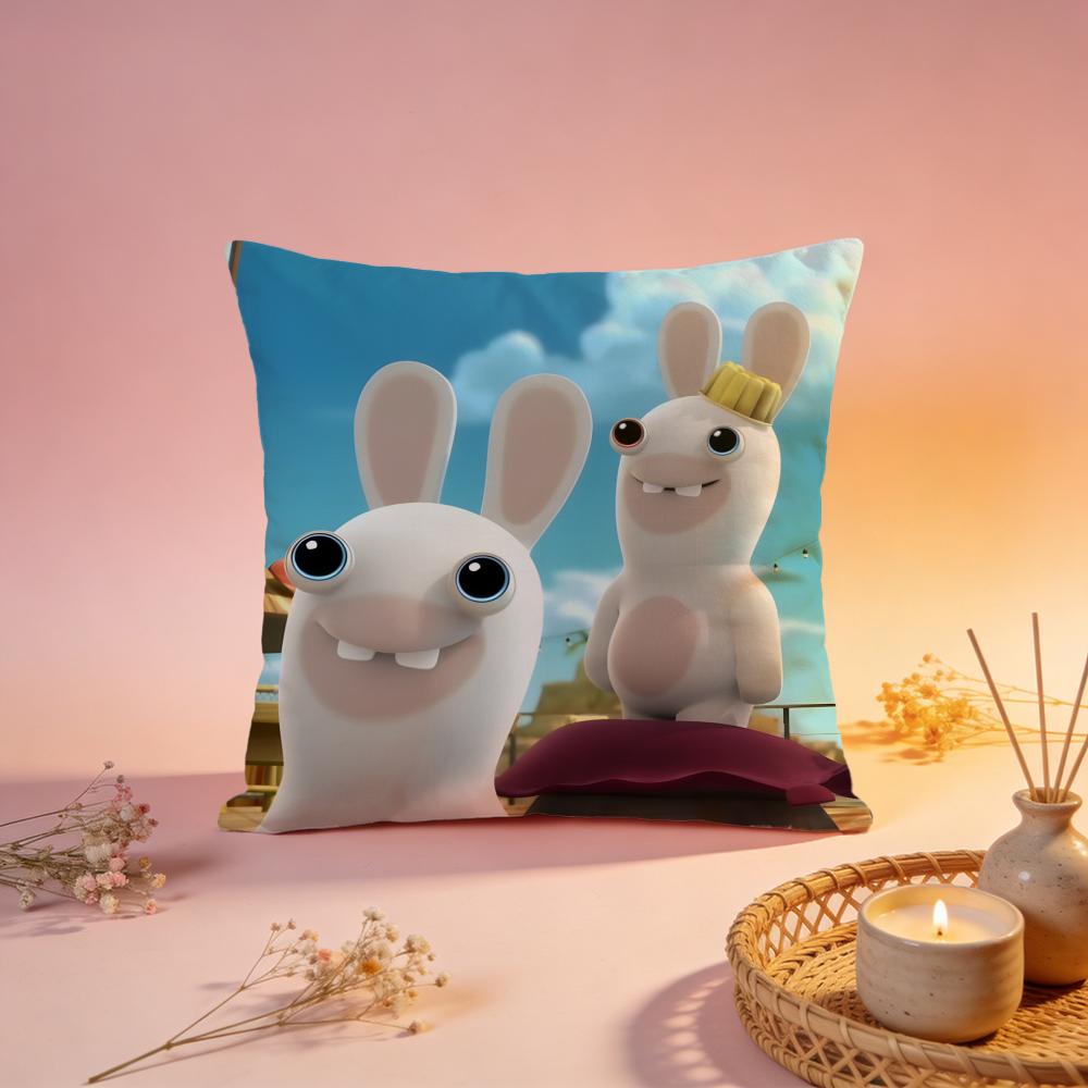 Popular RRabbids Invasionable Cushion Cover Comfortable Durable Pillow Cover MultiScene for Home Office Car Sofa