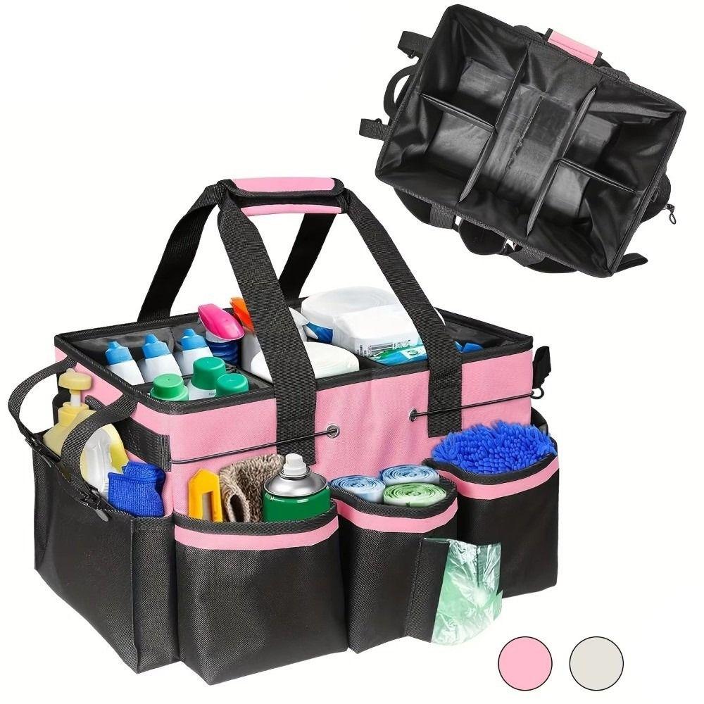 Heavy Duty Cleaning Tools Storage Bag Waterproof Large Capacity Multifunctional Tool Bag Oxford Cloth Wear-Resistant