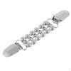Sweater Cardigan Clip Rhinestone Alloy Plating Clothing Clips