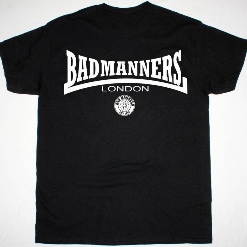 Bad Manners London Хлопок Классический Все Размеры S 5XL Футболка S чёрный