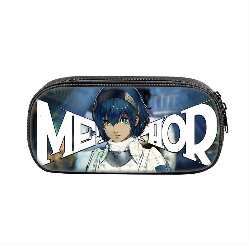 Refantazio Fantasy Theme Nylon Pencil Bag With Spacious Storage For Students