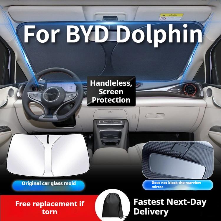 For BYD Dolphin 2025 Car Front Windshield Sunshade Umbrella Sun Visor Sun Protection Heat Insulation Cover