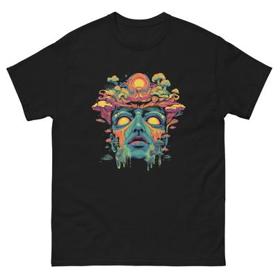 Unisex Psychedelic T-Shirt | Zigeunerin | Trippy | Buntes Individuell Bedrucktes T-Shirt Herren Damen T-Shirts Oberteil