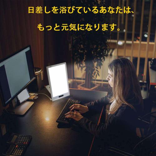 High-intensity 12000lux Full-Spectrum LED Light Therapy Alarm Clock with App Control, Resets Your Body Clock, Ideal for Oversleeping, Night Shifts, an