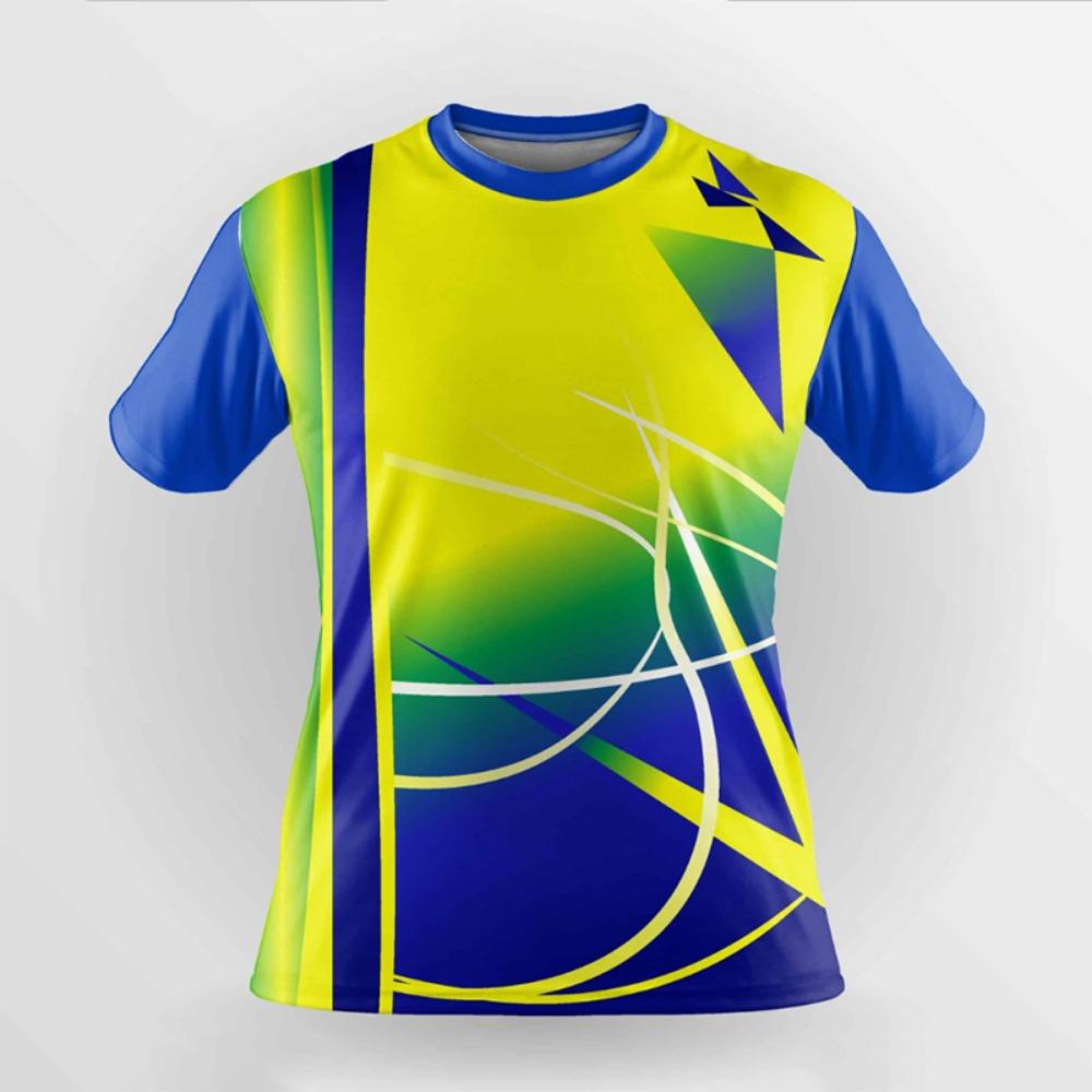 Breathable Men's T-shirts Quick Drying Training Jacket Badminton Uniforms Oversized Round Neck T-shirt Running Tops