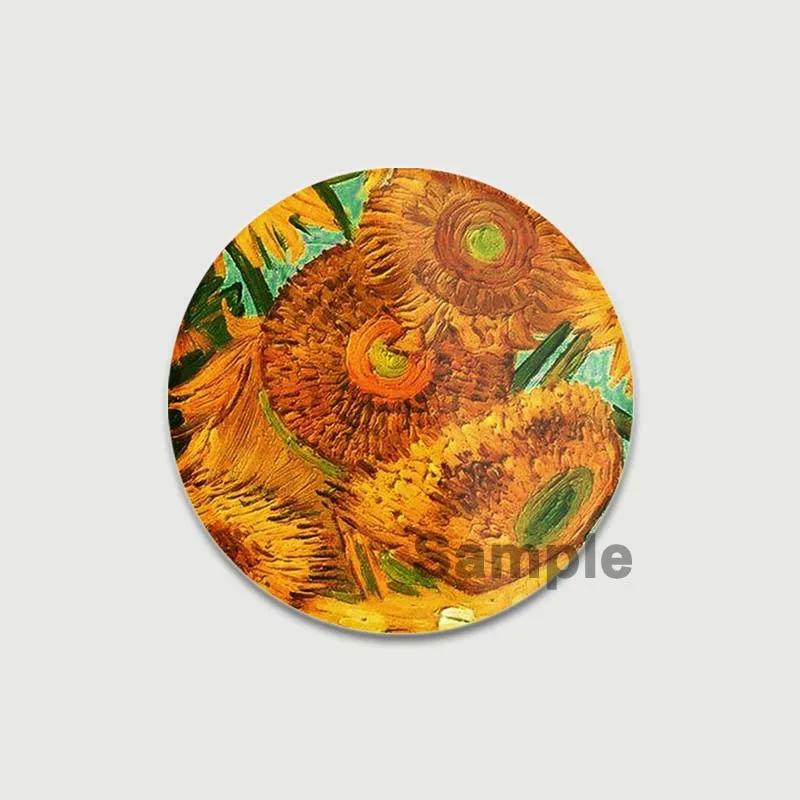 32/44/58mm Funny Brooch Pins for Backpack Clothes Round Tinplate Enamel Pin Custom Pig Love Snowman Wolf Art Badge Jewelry Gifts