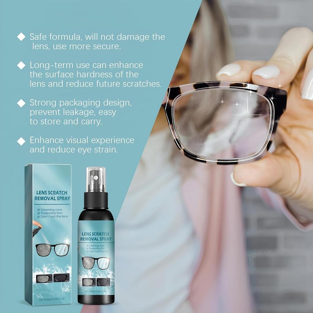 Eyeglass Cleaning Solution Multipurpose Glasses Care Liquid Lens Scratch Cleaning Tools High Concentration Glasses Repair Spray