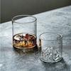 Whiskey Glass 5Oz Mountain Crystal Glass 180/300ml  Round Transparent Crystal Glass Suitable for Drinking WhiskeyCognacCocktail
