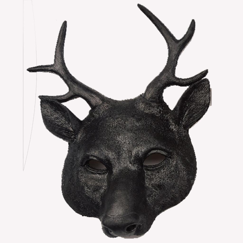 Halloween Sika Deer Mask Halloween3D Animal Mask Pu Foam Carnival Cos