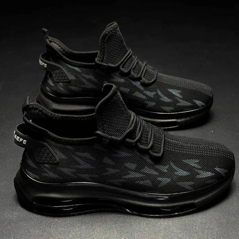 

YRZL Mens Shoes Running Sneakers Breathable Mesh Lightweight Comfortable Walking Shoes Non Slip Gym Training Shoes Man 40