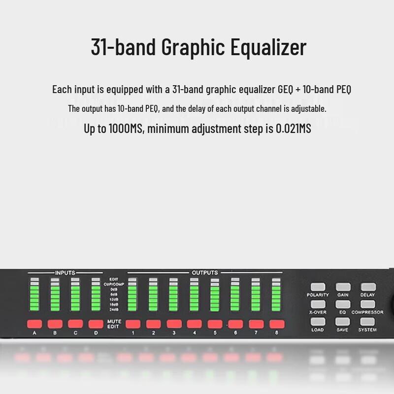 Weshu CA-500 4-Input 8-Output Digital Audio Processor (CN version)