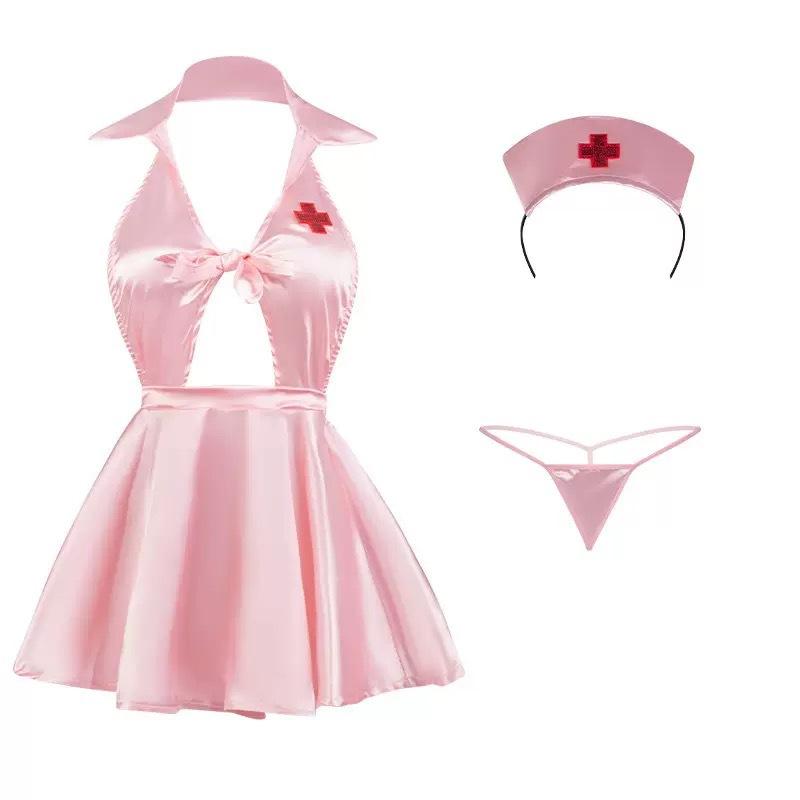 Lianyungang sexy lingerie sexy nurse uniform pure desire seduction set qqny flirty pajama girl