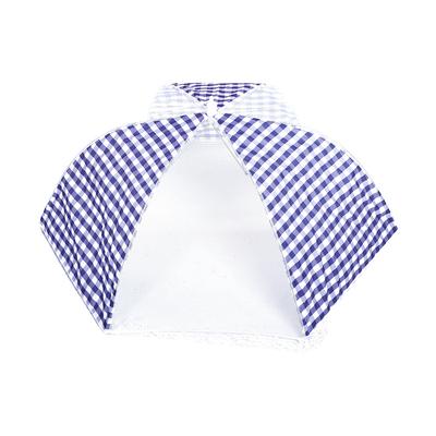 Collapsible Food Umbrella Cover Pop Up Dome Mesh Fly Wasp Insect Net BBQ Picnic Blue