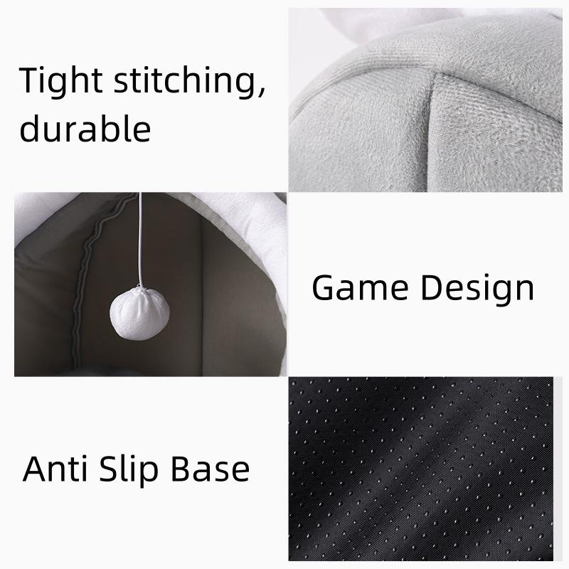 Cat Nest House for Cats Cave Cat Bed Kennel Cats Four Seasons Universal Semi-Closed Cute and Comfortable Cat Nest Kittens Cave