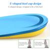 Silicone Gel Insoles for Heel Spurs Fascitis Plantar Pain Relief Treatment Inserts Heel Cup Cushion Height Increase Shoe Insoles