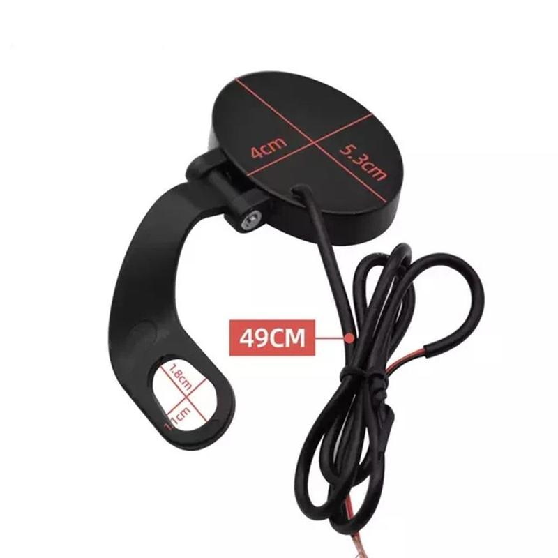 Universal Motorcycle Electronic Voltmeter Waterproof Dust-proof LED Watch Digital Display Panel Meter Motorcycle Accessories