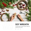 50pcs Paper Covered Iron Floral Stem Wires for Arrangement White Stems Craft Flower Supplies Flexible Durable DIY Decor