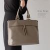 Vita Felice Front Pocket Big Tote Bag for Women [VITAFELICE] 2-Way inb-10077p (Gray Beige)