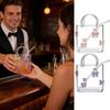 Portable Handbag Glass Cup,Creative Cocktail Glasses Cups,Funny Fruit Wine Glass Cups,Ins Style Bag Glass With Straw,Bar Tools