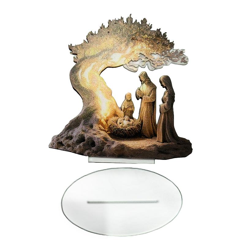 Ostern Krippe Szene Figurine Tabletop Decor Krippen Figuren Set Hause Dekoration